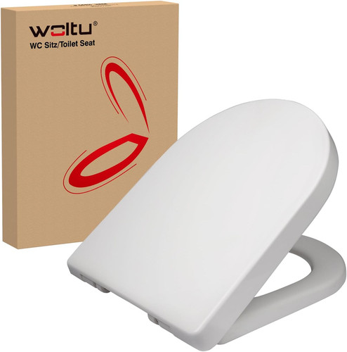 Shape toilet seat soft close - toilet,