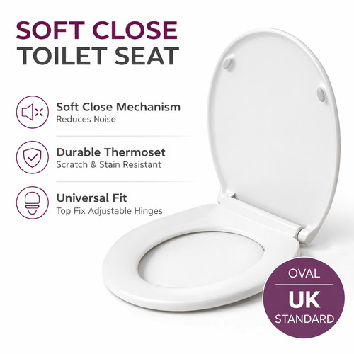 Soft close toilet - toilet, seat