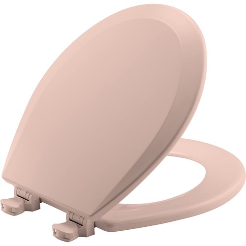Round wood toilet seat - wood,