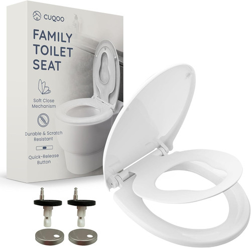Family toilet seat - toilet, close