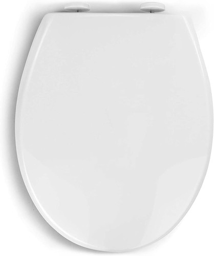 Soft close white toilet seat - soft,