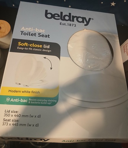Beldray anti bac - toilet, seat