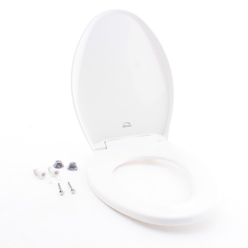 Bemis elongated white plastic - elongated,