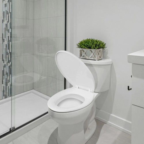 New plastic toilet seat white - new,