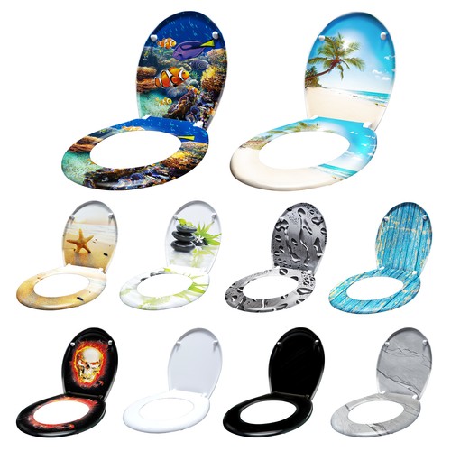 Soft close toilet seat - close,