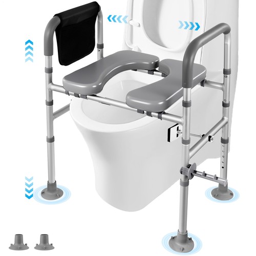 Raised toilet seat - raised, with