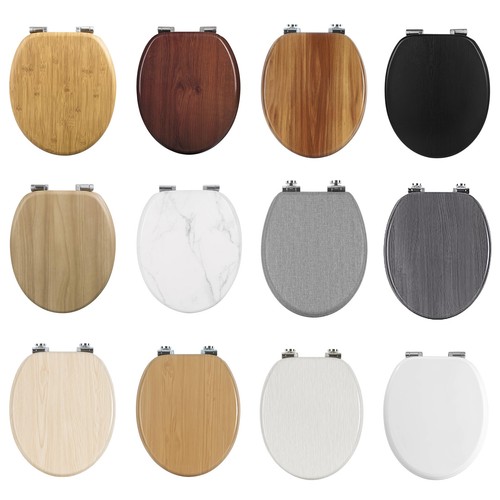Soft close wooden toilet - toilet, seat