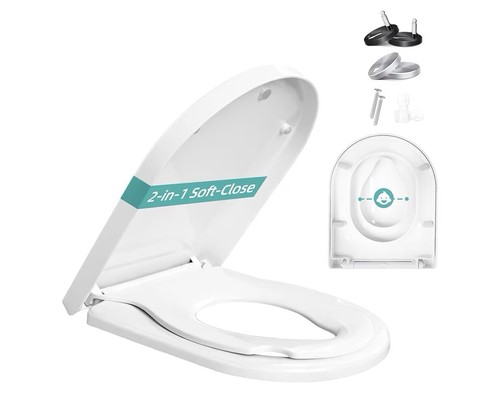 Family toilet seat soft close - soft,