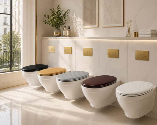 Soft close toilet seat - close,