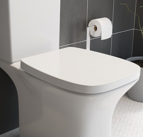 Toilet seat round - toilet,