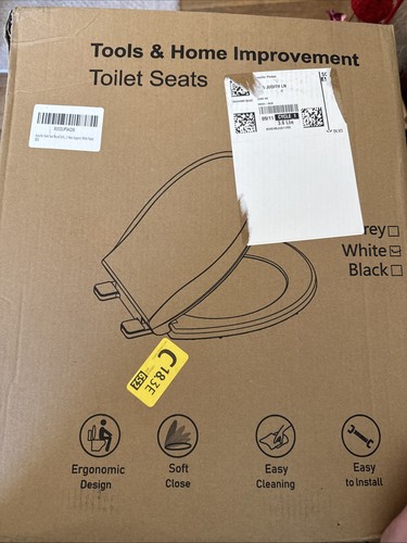 Nib white round toilet seat - nib,