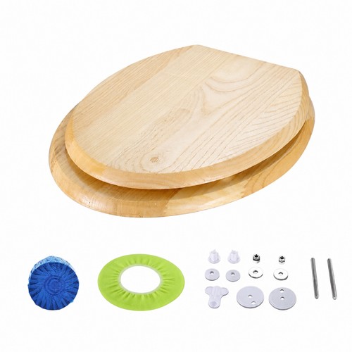 Wooden toilet seat - toilet,