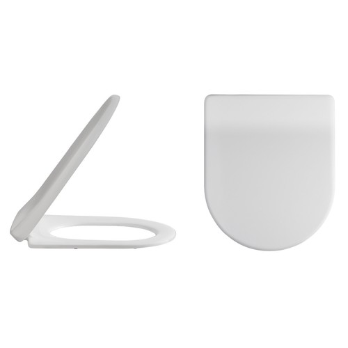 Shaped soft closing white - d-shaped,