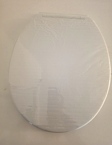 White oval plastic - white, seat