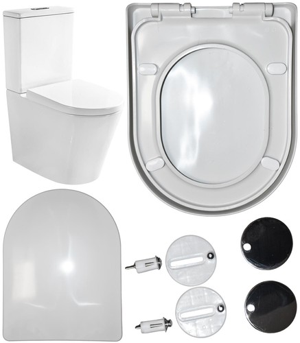 Toilet seat shape - soft, close