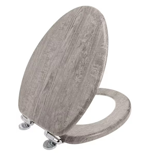 Elongated wood toilet seat - elongated,