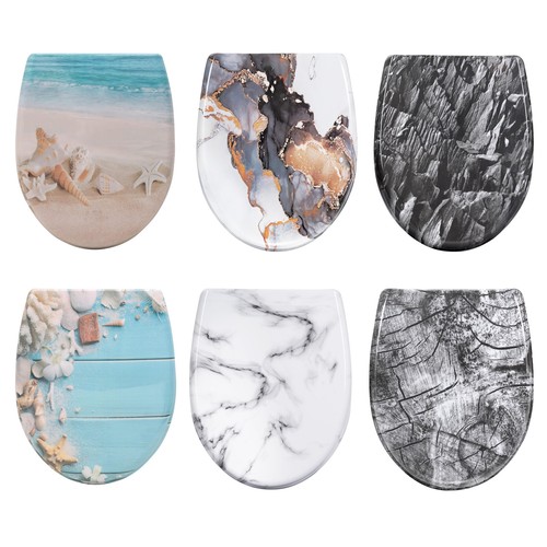Soft close toilet seat - close,