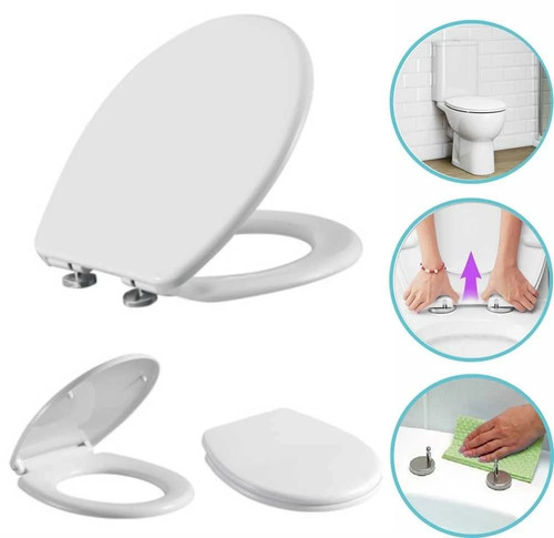 Luxury round soft close toilet - round,