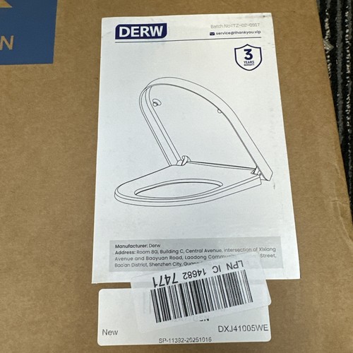 Derw shape toilet - d, seat