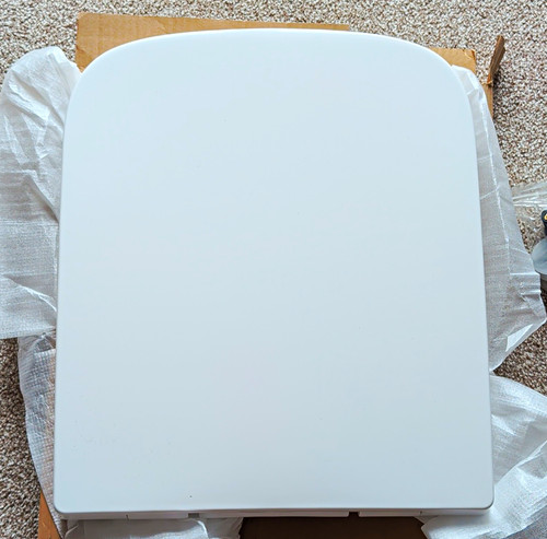 White square plastic - square, toilet