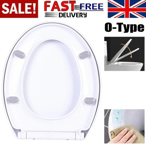 Soft close toilet seat - toilet, white